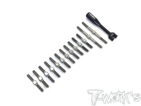 T-Works TB-198 64 Titanium Turnbuckle Set for Awesomatix A800MMX / A800FX - RCXX - rc racing for professionals