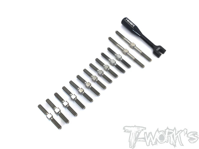 T-Works TB-198 64 Titanium Turnbuckle Set for Awesomatix A800MMX / A800FX - RCXX - rc racing for professionals