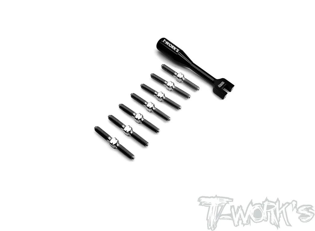 T-Works TB-243 64 Titanium Turnbuckle Set for INFINITY IF14-2 FWD - RCXX - rc racing for professionals