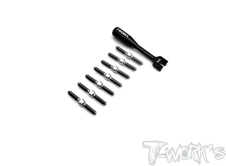 T-Works TB-243 64 Titanium Turnbuckle Set for INFINITY IF14-2 FWD - RCXX - rc racing for professionals
