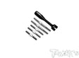 T-Works TB-279 64 Titanium Turnbuckle Set for Xray X4 2023/2024 - RCXX - rc racing for professionals