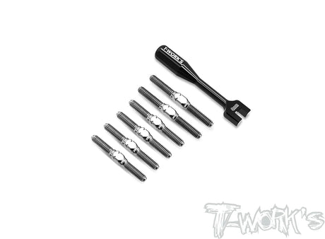 T-Works TB-286 64 Titanium Turnbuckle Set for Sworkz S14-4C - RCXX - rc racing for professionals