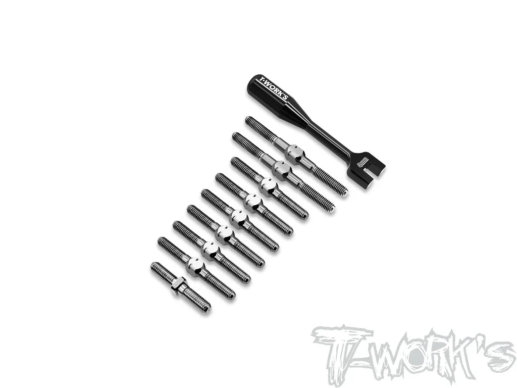 T-Work's TB-324 64 Titanium Turnbuckle Set ( For AXON TC10/3 ) - RCXX - RC Racing Shop | RC Models | Tuning & Spare Parts for Professionals