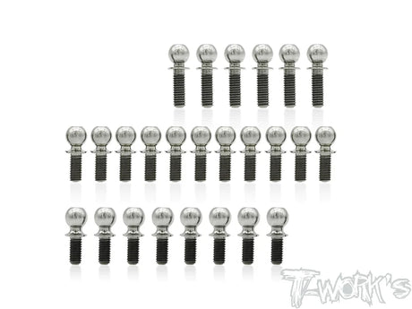 T-Works TP-118 64 Titanium Ball End set for Awesomatix A800FX - RCXX - rc racing for professionals