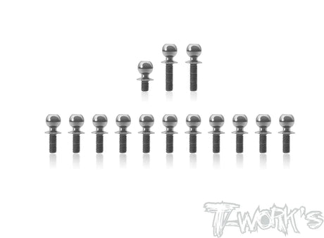 T-Works TP-177 64 Titanium Ball End set for Sworkz S14-4C - RCXX - rc racing for professionals