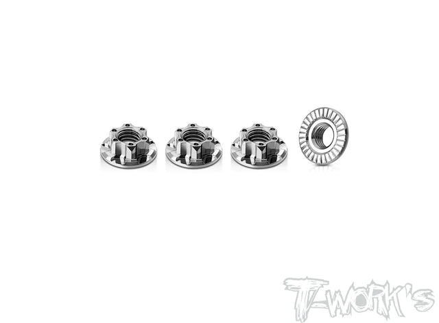 T-Works TP-181 64 Titanium Light Weight Serrated M5 Wheel Nuts (4) - RCXX - rc racing for professionals