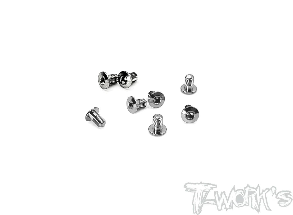 T-Works TSS-305LP 3x5mm Hex. Socket Head Low Profile Half Thread Screws (8) - RCXX - rc racing for professionals