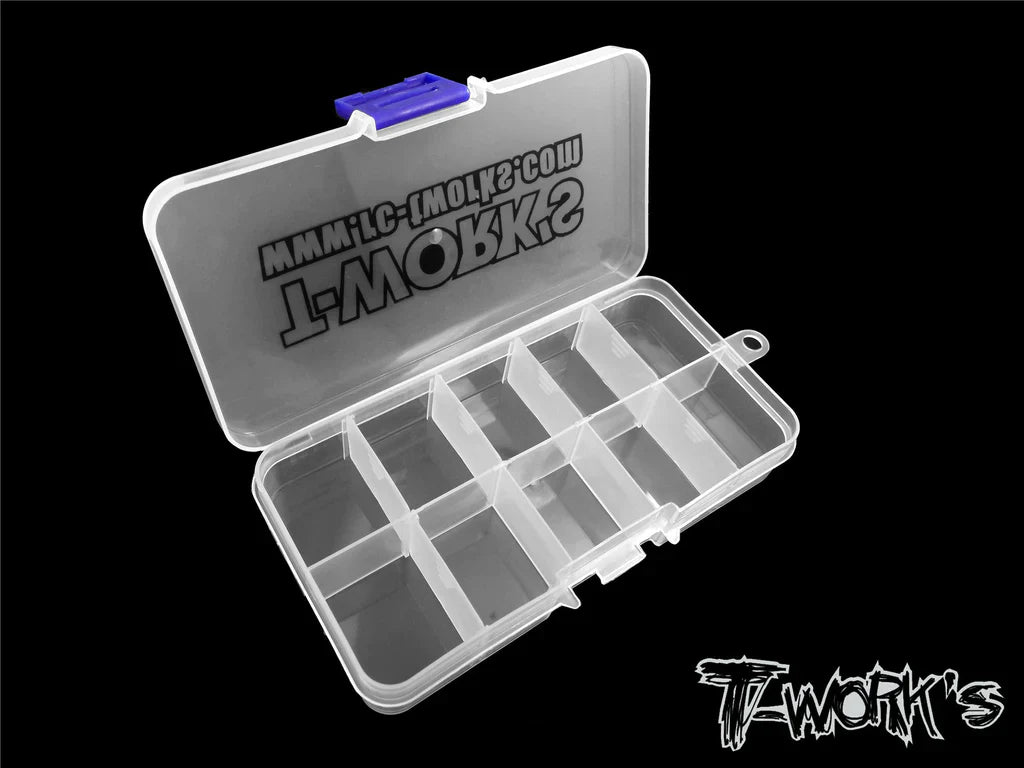 T-Works TT-013 10 Case Hardware Storage Boxes 13x7x2.3cm (1) - RCXX - rc racing for professionals