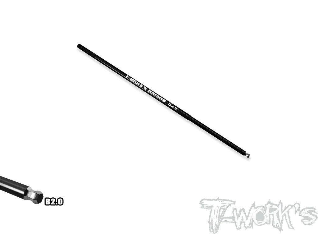 T-Works TT-026-B2.0 HSS Hex Ball Wrench Replacement Tip 2.0 x 120mm (1) - RCXX - rc racing for professionals