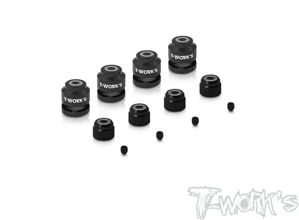 T-Works TT-028-BK 8mm Body Post Position Locator - Black - RCXX - rc racing for professionals