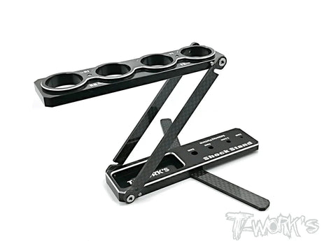 T-Works TT-046 Aluminium Articulation Shock Stand (1) - RCXX - rc racing for professionals