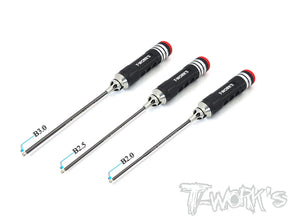 T-Works TT-058-BS Ball Allen Wrench Set - 2.0 / 2.5 / 3.0mm x 120mm (3) - RCXX - rc racing for professionals