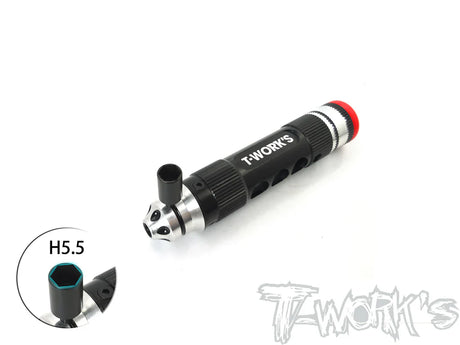 T-Works TT-059-H5.5 L-Type Socket Driver 5.5mm (1) - RCXX - rc racing for professionals