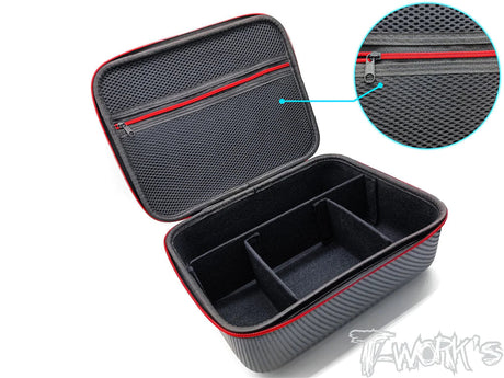 T-Works TT-075-B Compact Hard Case Parts Bag (1) - RCXX - rc racing for professionals
