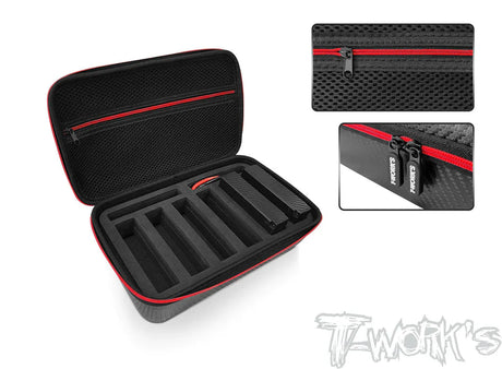 T-Works TT-075-H Compact Hard Case Short Battery Bag (1) - RCXX - rc racing for professionals