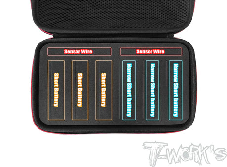 T-Works TT-075-H Compact Hard Case Short Battery Bag (1) - RCXX - rc racing for professionals