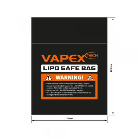 Vapex LiPo-Safe Bag-A (175×225 mm) - VPLIPOBAGA - RCXX - RC Racing Shop | RC Models | Tuning & Spare Parts for Professionals