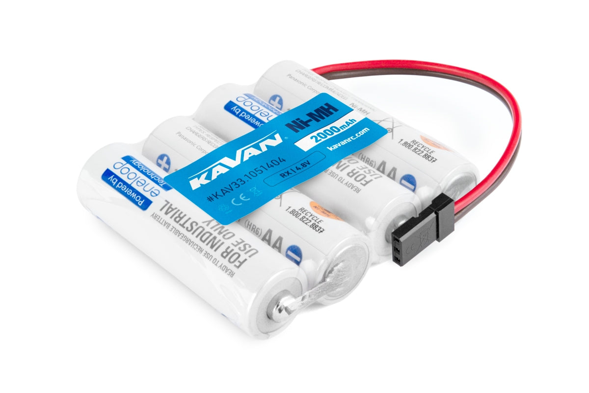 KAVAN 4.8V 2000mAh ENELOOP RX Empfängerakku – 4 Zellen flach (KAV33.1051404)