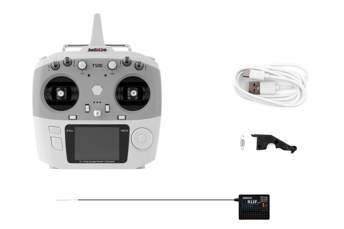 RadioLink T12D 12-Kanal Fernsteuerung mit R12F Empfänger - 1RL0140