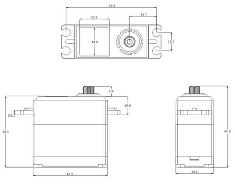 SRT Servo BH6027 1/8 Onroad/Offroad HV (0.075s/8.4V/27kg) Brushless - RCXX - rc racing for professionals