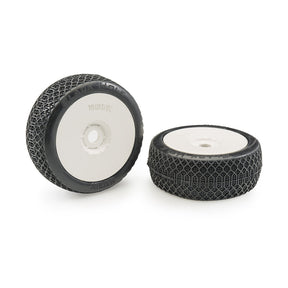 Matrix 1/8 Offroad Buggy Tires - BLACKHOLE CLAY (2) Preglued - RCXX - rc racing for professionals