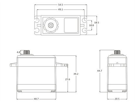 SRT Servo DL3020 1/10 & 1/8 Onroad/Offroad LV WATERPROOF (0.11s/6.0V/20kg) Digital - RCXX - rc racing for professionals