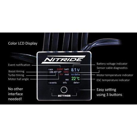 ELCERAM Nitride 1:10 Competition Brushless Regler ESC - ELC001 - Elceram - HOBBYSPECTER – RC Modelle, Tuning & Zubehör