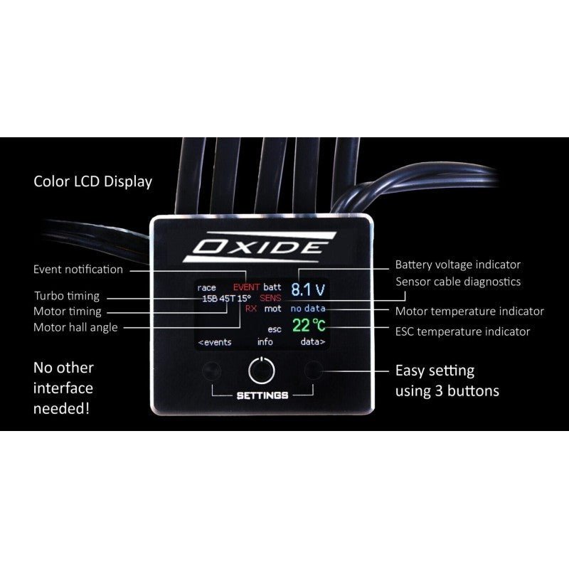 ELCERAM Oxide 1:10 Competition Brushless Stock Regler ESC - ELC008 - Elceram - HOBBYSPECTER – RC Modelle, Tuning & Zubehör