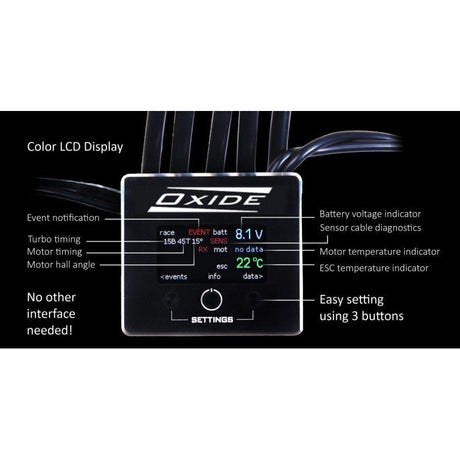 ELCERAM Oxide 1:10 Competition Brushless Stock Regler ESC - ELC008 - Elceram - HOBBYSPECTER – RC Modelle, Tuning & Zubehör