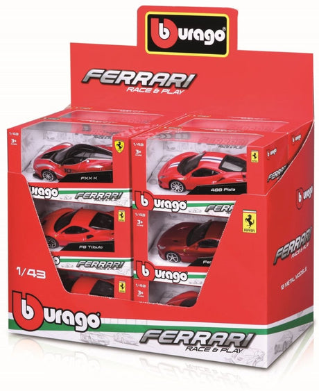 Ferrari R&P Modellautos 1/43 Windowbox assortiert - Bburago - HOBBYSPECTER – RC Modelle, Tuning & Zubehör