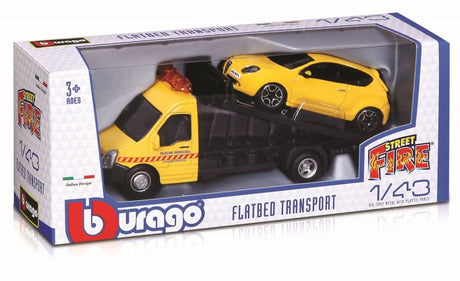 Flachbett - Autotransporter 1/43 assortiert - Bburago - HOBBYSPECTER – RC Modelle, Tuning & Zubehör