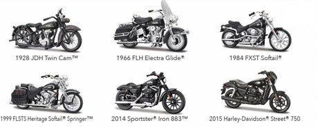 Harley Davidson Motorräder 1/18 Serie 41 - Maisto - HOBBYSPECTER – RC Modelle, Tuning & Zubehör