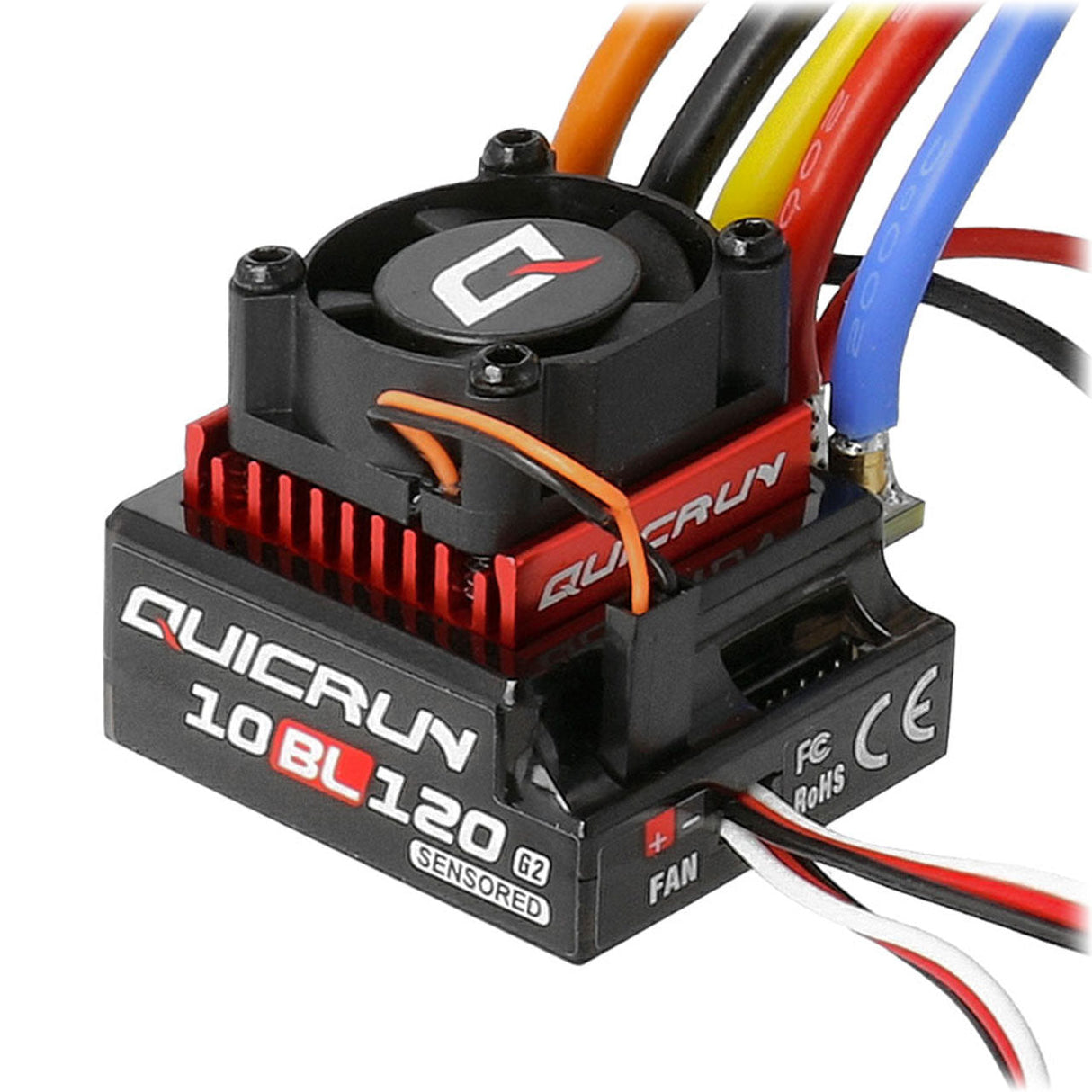 Hobbywing QuicRun 10BL120 SENSORED G2 ESC -  HW30125002 - RCXX - RC Racing Shop | RC Models | Tuning & Spare Parts for Professionals