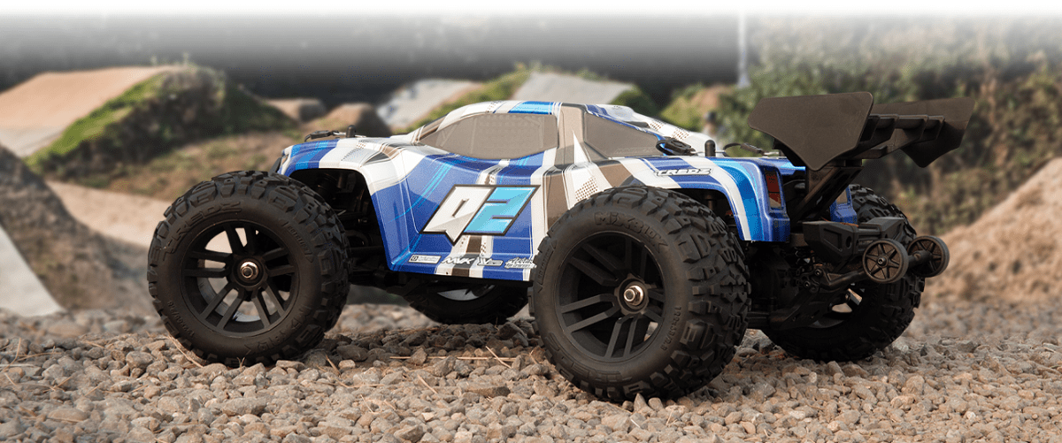 Maverick Quantum2 XT 1:10 Stadium Truck - Blau (Mit Radio, Batterie nicht enthalten) - MV150402 - hpi - HOBBYSPECTER – RC Modelle, Tuning & Zubehör