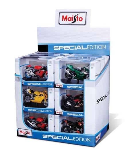 Motorräder 1/18 18er - Display assortiert - Maisto - HOBBYSPECTER – RC Modelle, Tuning & Zubehör