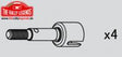 Rally Legends Axle short rear (4) - RCXX - RC Racing Shop | RC Models | Tuning & Spare Parts for Professionals