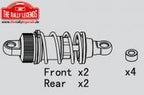 Rally Legends Shock plastic set (4) - RCXX - RC Racing Shop | RC Models | Tuning & Spare Parts for Professionals