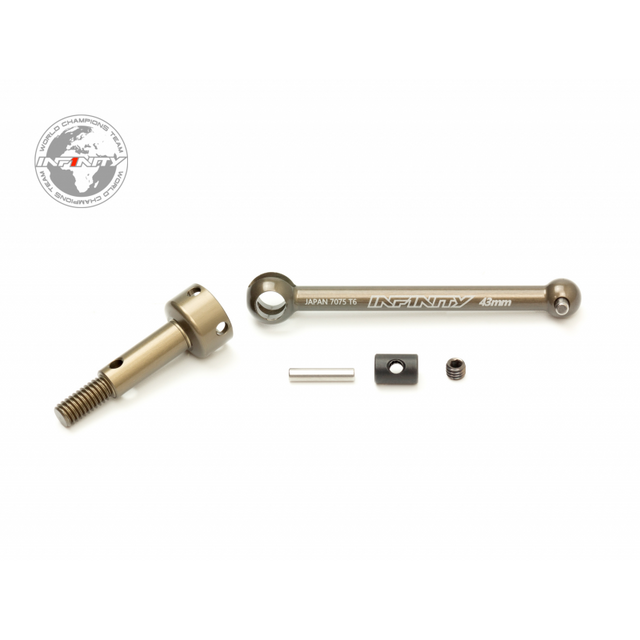 Infinity ALU CVD DRIVE SHAFT SET - HARD ANODIZED (1) T315 - RCXX - rc racing for professionals