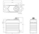 SRT Servo T45 1/10 & 1/8 Offroad HV (0.13s/8.4V/45kg) Coreless - RCXX - rc racing for professionals