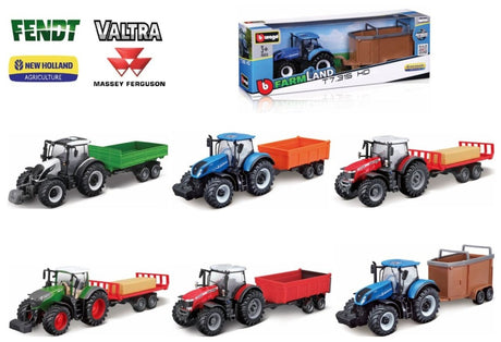 Traktoren mit Anhängern 12cm assortiert - Bburago - HOBBYSPECTER – RC Modelle, Tuning & Zubehör